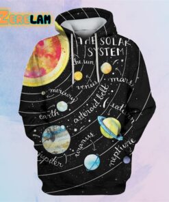The Solar System Black Universe Hoodie