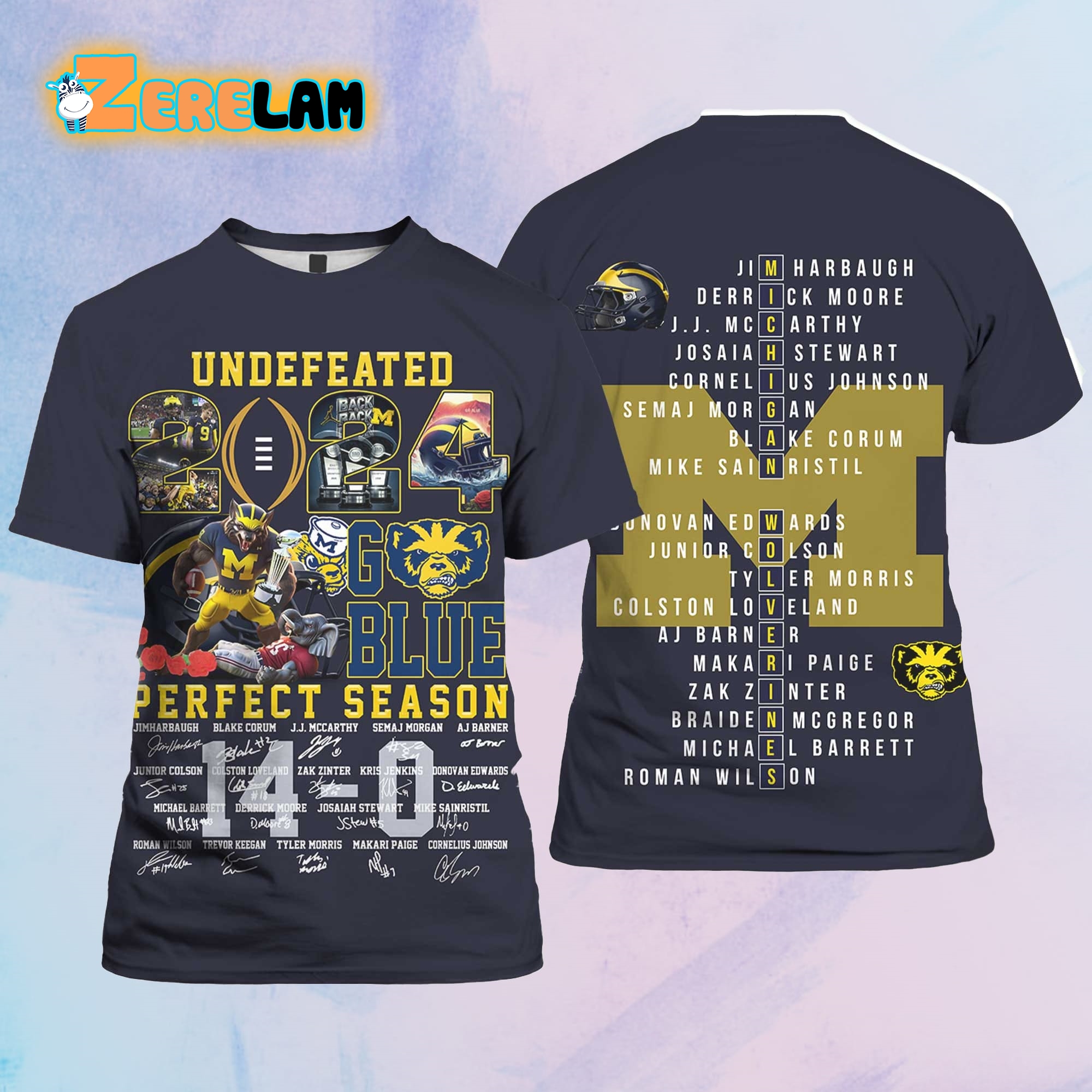 Undefeated 2024 Go Blue Perfect Season Michigan Shirt Zerelam   Underfeated 2024 Go Blue Perfect Season Michigan Shirt 