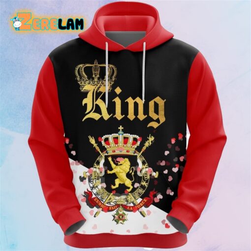 Belgium King Valentine Day Hoodie