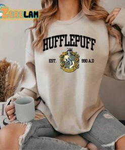 Vintage Hufflepuff Est 990 A.D Wizard Hogwarts House Sweatshirt