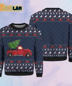 Vintage Red Truck Christmas Sweater