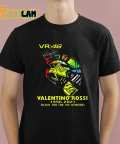 Vr 46 Valentino Rossi 1996 2021 Thank You For The Memories Shirt 1 1