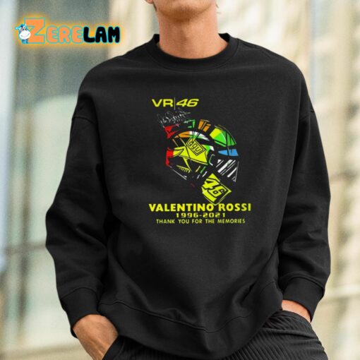 Vr 46 Valentino Rossi 1996-2021 Thank You For The Memories Shirt