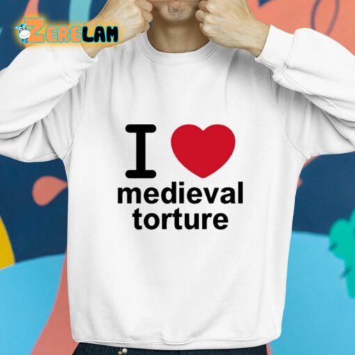 Wii Goth I Love Medieval Torture Shirt