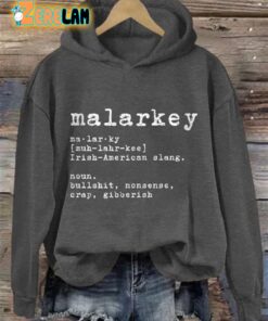 Malarkey Irish American Slang Sweatshirt