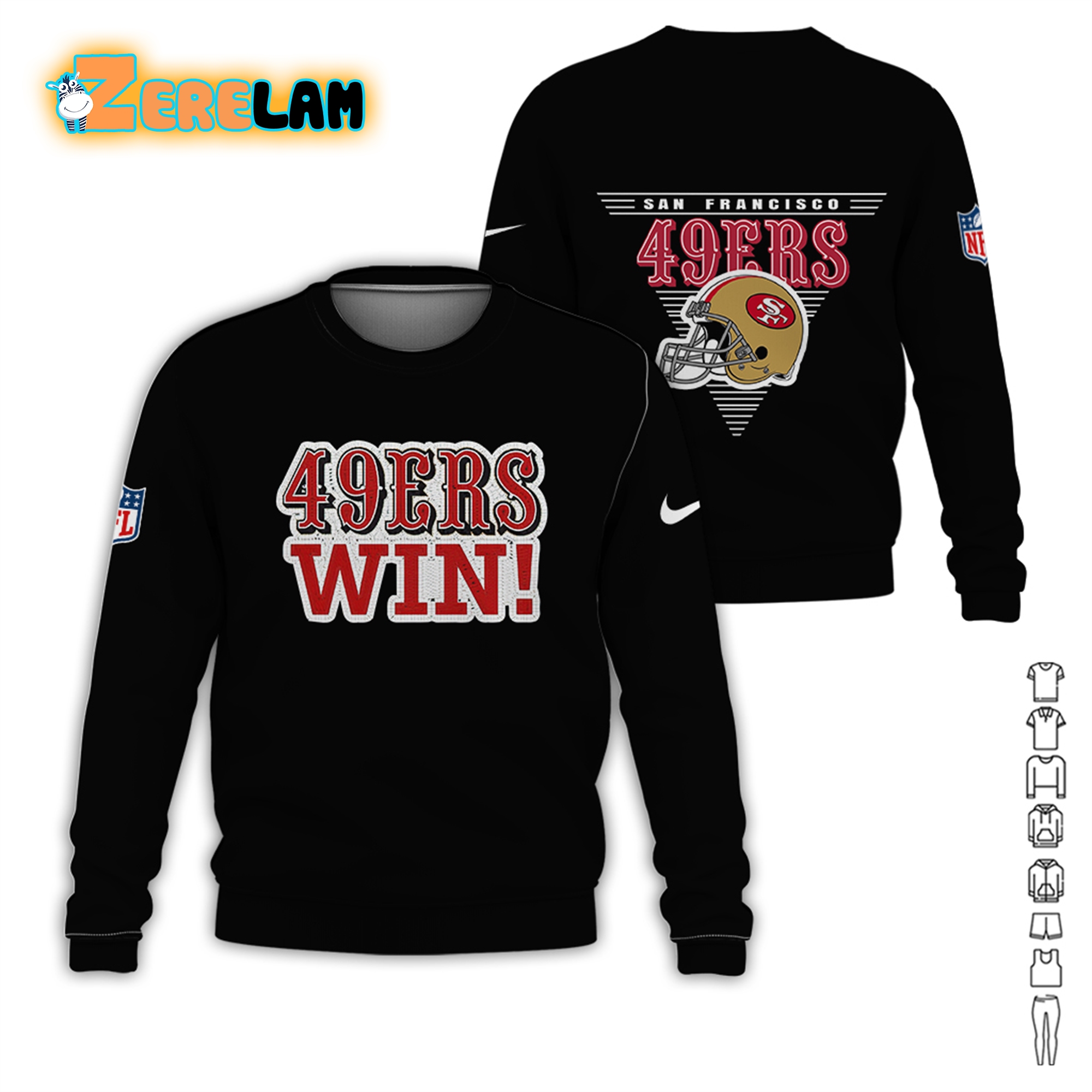 49ers Win Super Bowl LVIII Hoodie - Zerelam