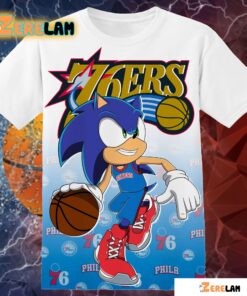 76ers Sixers Sonic the Hedgehog Shirt