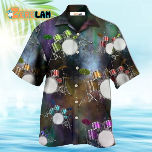Amazing Drums Galaxy Style Hawaiian Shirt