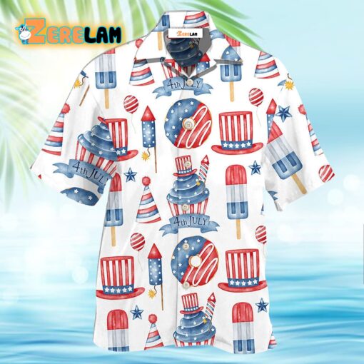America Independence Day Art Style Hawaiian Shirt