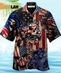 America Skull Pride Hawaiian Shirt