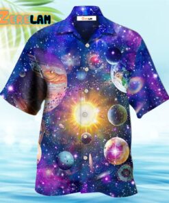 Astronomy Galaxy Colorful Solar Hawaiian Shirt