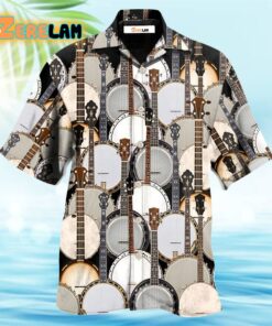 Banjo Love Music Pattern Hawaiian Shirt