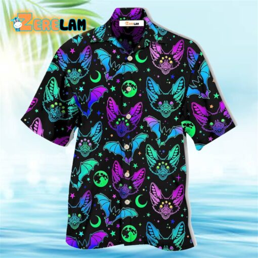 Bat Neon Magic Hawaiian Shirt