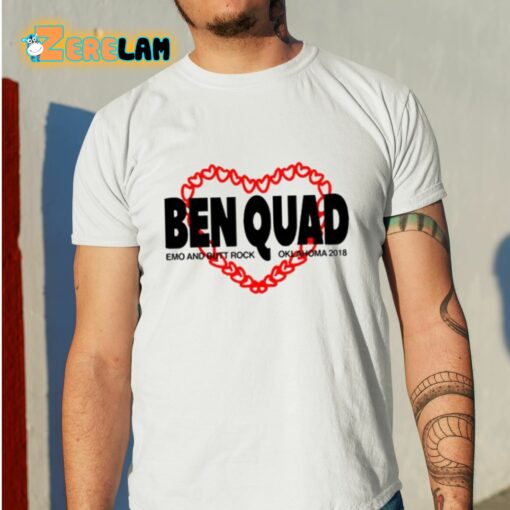 Ben Quad Dog Hearts Emo And Butt Rock Oklahoma 2018 Shirt