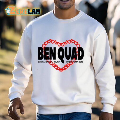 Ben Quad Dog Hearts Emo And Butt Rock Oklahoma 2018 Shirt