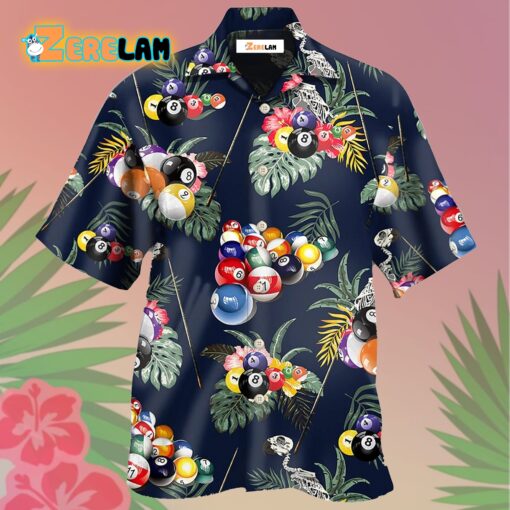 Billiard Tropical Leaf Style Hawaiian Shirt