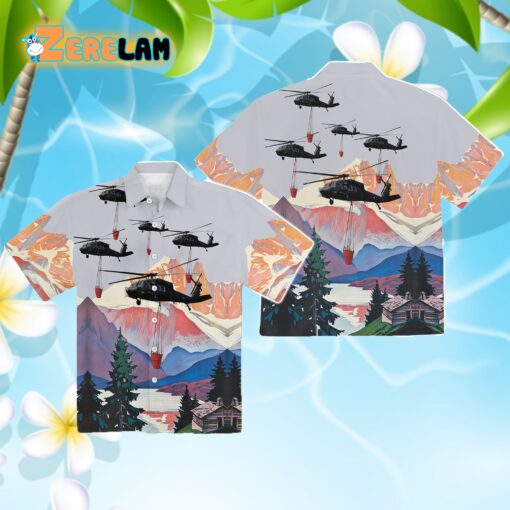 Blackhawk Helicopter Hawaiian Shirt