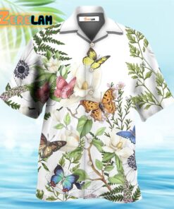 Butterfly Floral Beautiful Hawaiian Shirt