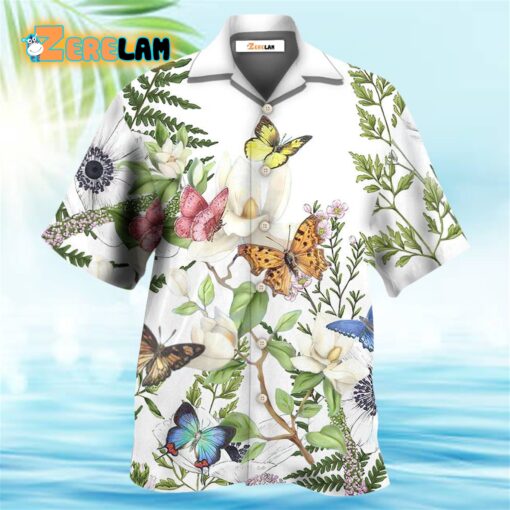 Butterfly Floral Beautiful Hawaiian Shirt