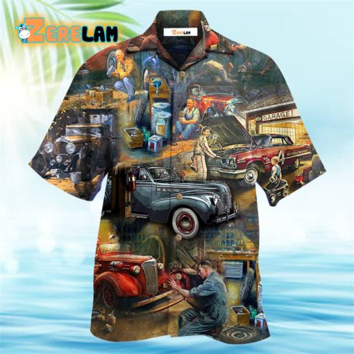 Car Fix Life Vintage Hawaiian Shirt