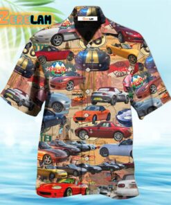 Car Lover Utah Miata Club Route 66 Hawaiian Shirt