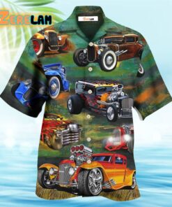 Car Luxury Retro Vintage Style Hawaiian Shirt