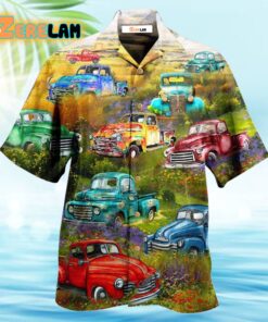 Car Pickup Trucks This Is How I Roll In Flower Field Hawaiian Shirt