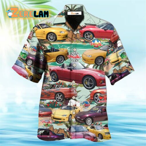 Car Summer Tropical Island Hawaiian Shirt
