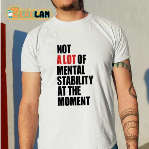 Carly Heading Not A Lot Of Mental Stability At The Moment Shirt