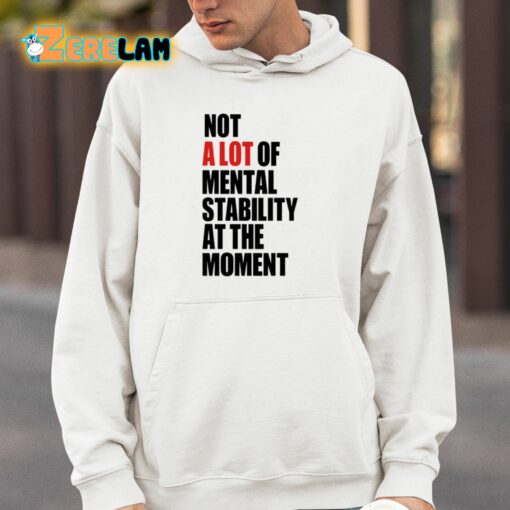 Carly Heading Not A Lot Of Mental Stability At The Moment Shirt