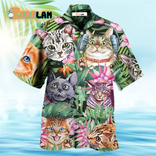 Cat Is My Life Funny Hawaiian Shirt