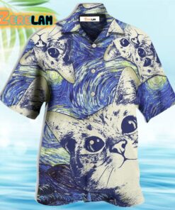 Cat Love Life Cute Hawaiian Shirt