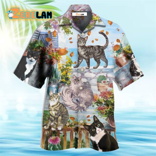 Cat Loves Home And Loves Summer Hawaiian Shirt