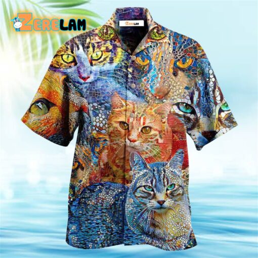 Cat Mosaic Amazing Hawaiian Shirt