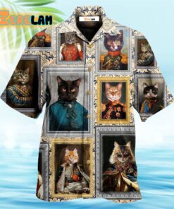 Cat Noble Aristocrat Basic Hawaiian Shirt