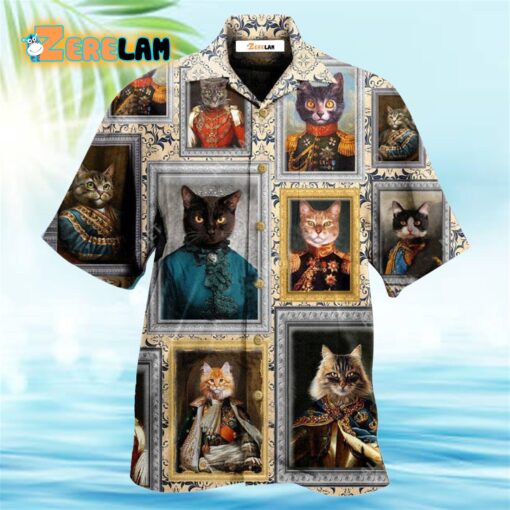 Cat Noble Aristocrat Basic Hawaiian Shirt