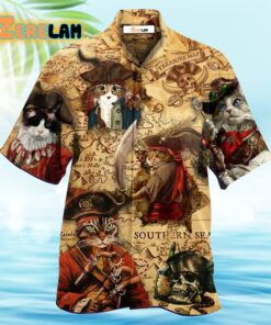 Cat Pirate Amazing Cool Style Hawaiian Shirt