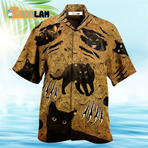 Cat Put Your Paws Up Hawaiian Shirt