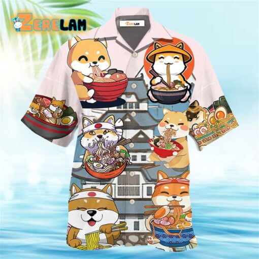 Cat Ramen Lovely Style Hawaiian Shirt