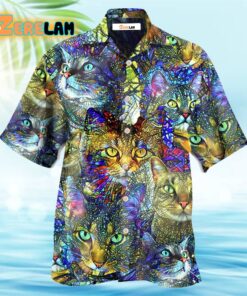 Cat Tabby Lover Art Hawaiian Shirt