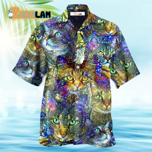 Cat Tabby Lover Art Hawaiian Shirt