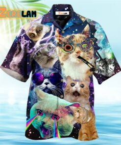 Cat The Battle Flying Cat Hawaiian Shirt