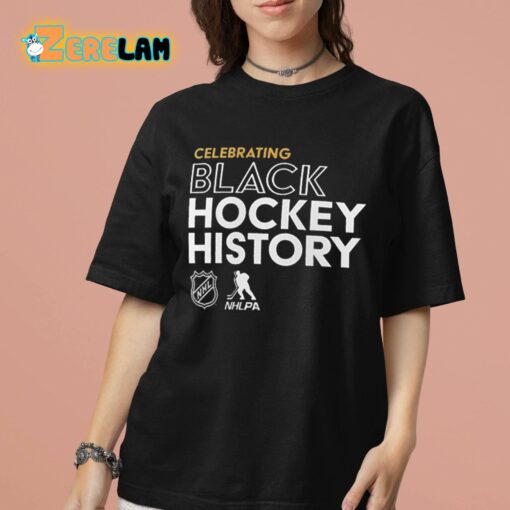 Celebrating Black Hockey History Month Shirt