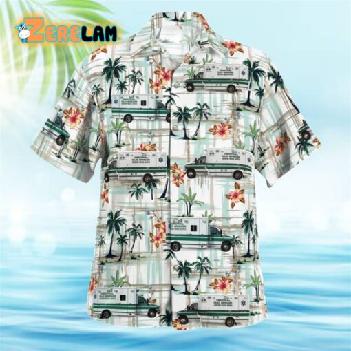 Central Old Bridge Emergency Medical Service Hawaiian Shirt