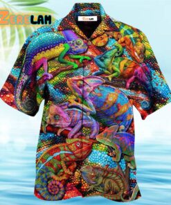 Chameleon Animals My Chameleon Really Looks Up To Me And I Love Hawaiian Shirt