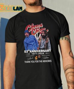 Cheech And Chong 53rd Anniversary 1971-2024 Thank You For The Memories Shirt