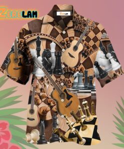 Chess I Like Chess And Guitars Hawaiian Shirt