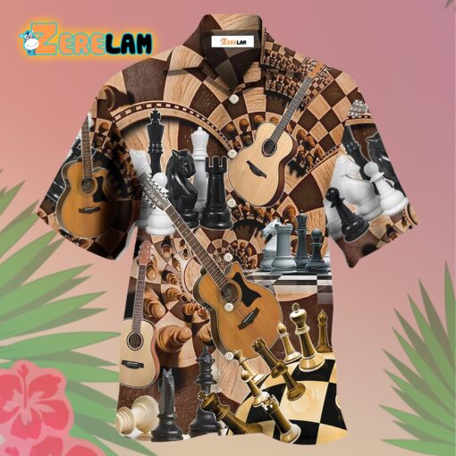 Chess I Like Chess And Guitars Hawaiian Shirt