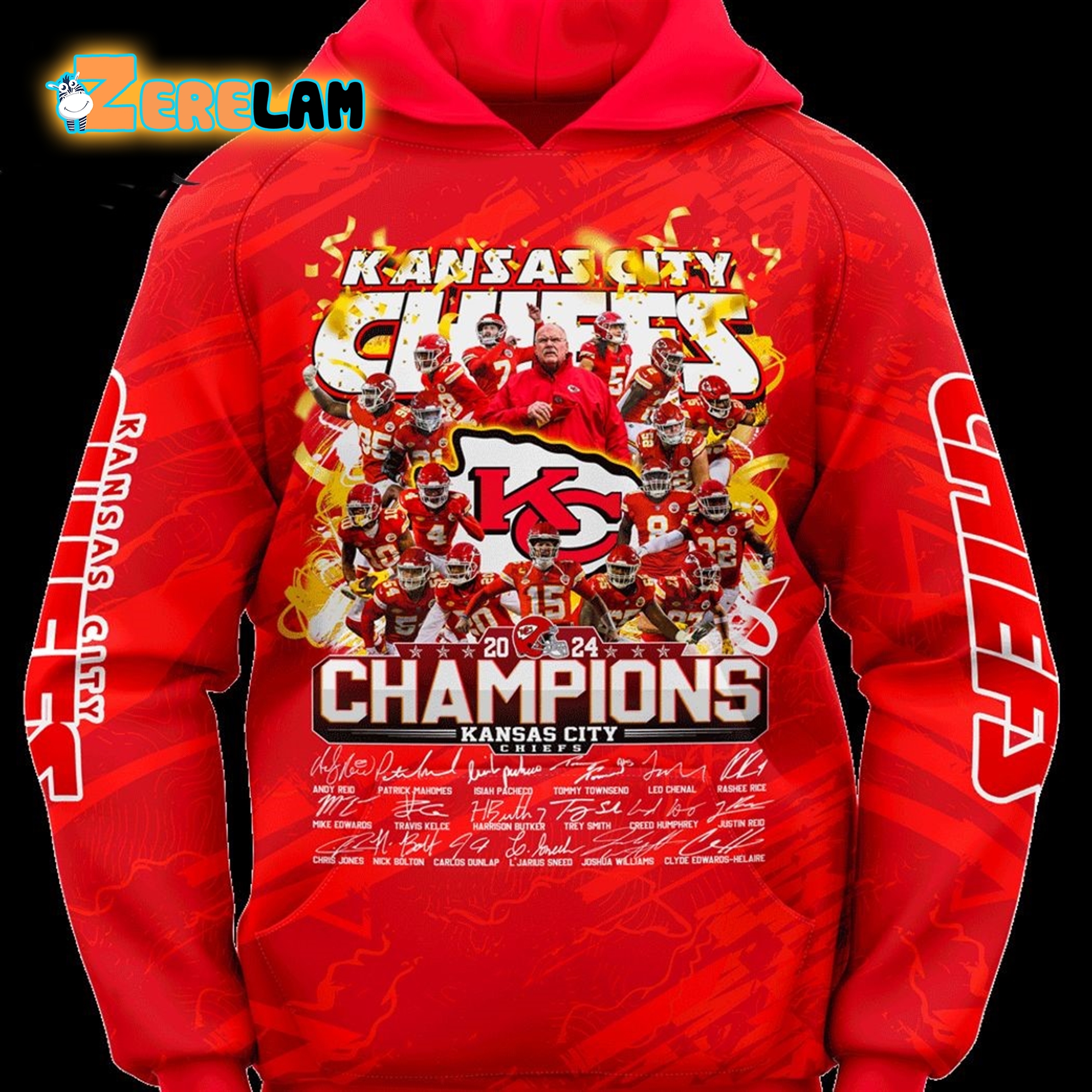 Chiefs 2024 Champions Signature Hoodie Zerelam