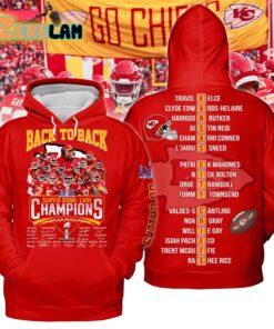 Chiefs Back To Back Super Bowl LVIII Champions Hoodie 1